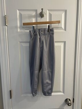 Wilson Brand Youth XS Light Gray Kids Baseball Pants.